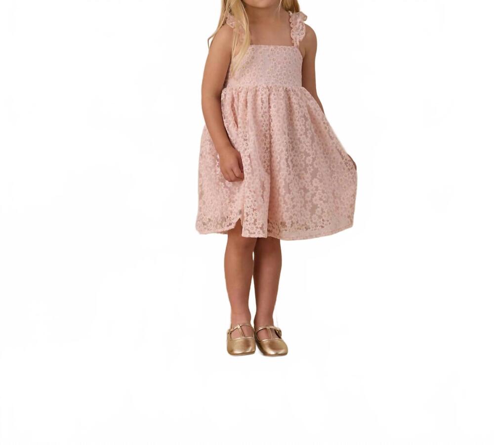 NEW NORALEE girls mara dress in cotton candy